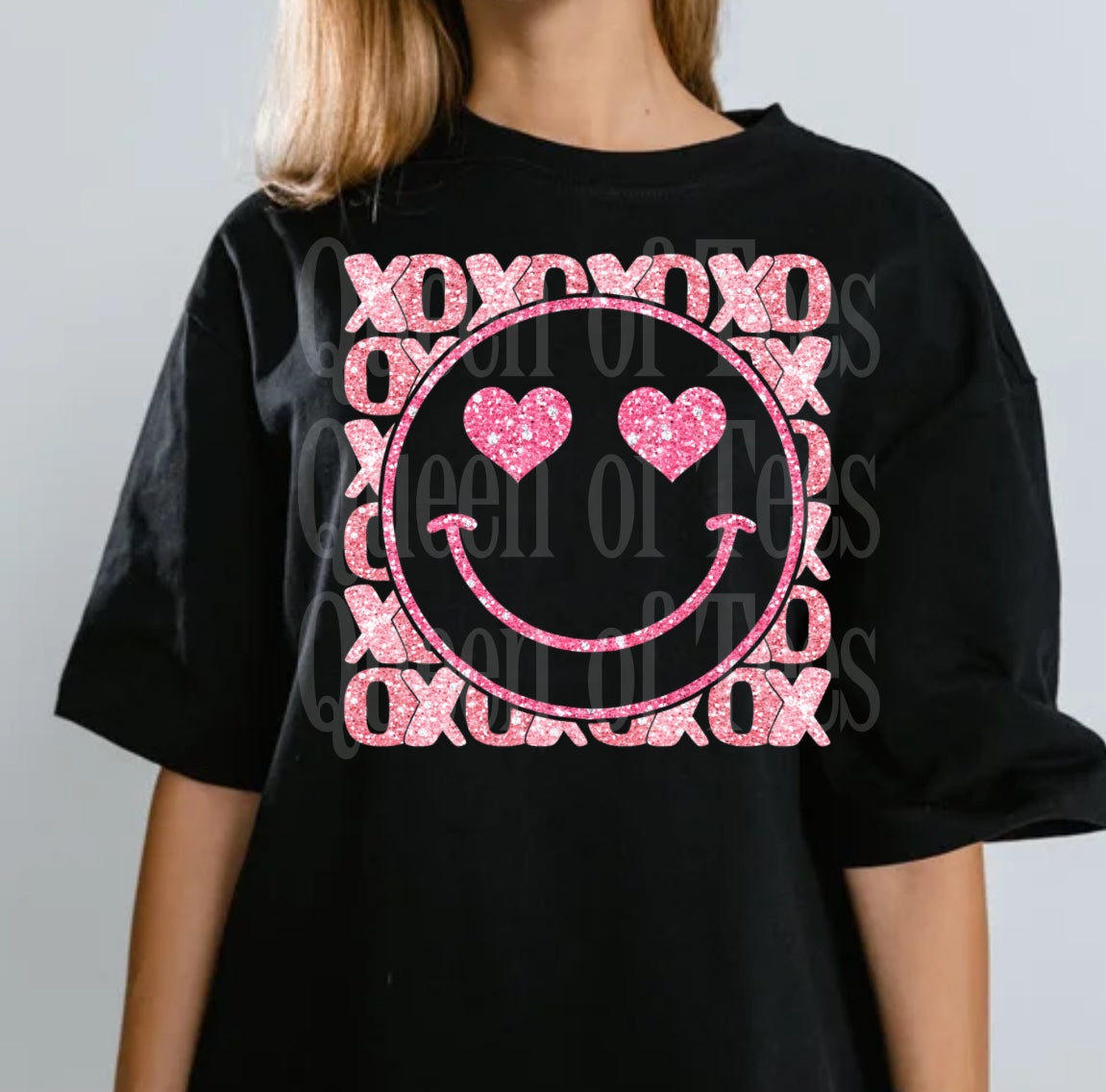 XOXO Smiley DTF Print