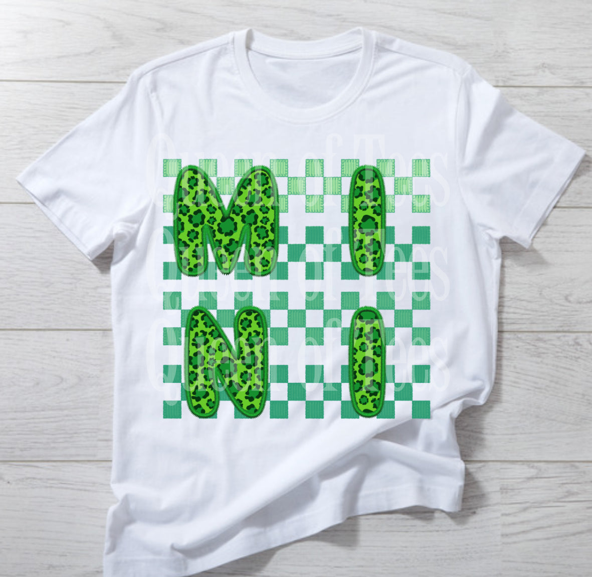 Checkered Mini DTF Print