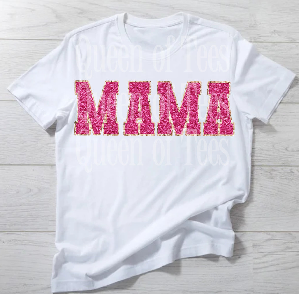 Faux Glitter Mama DTF Print