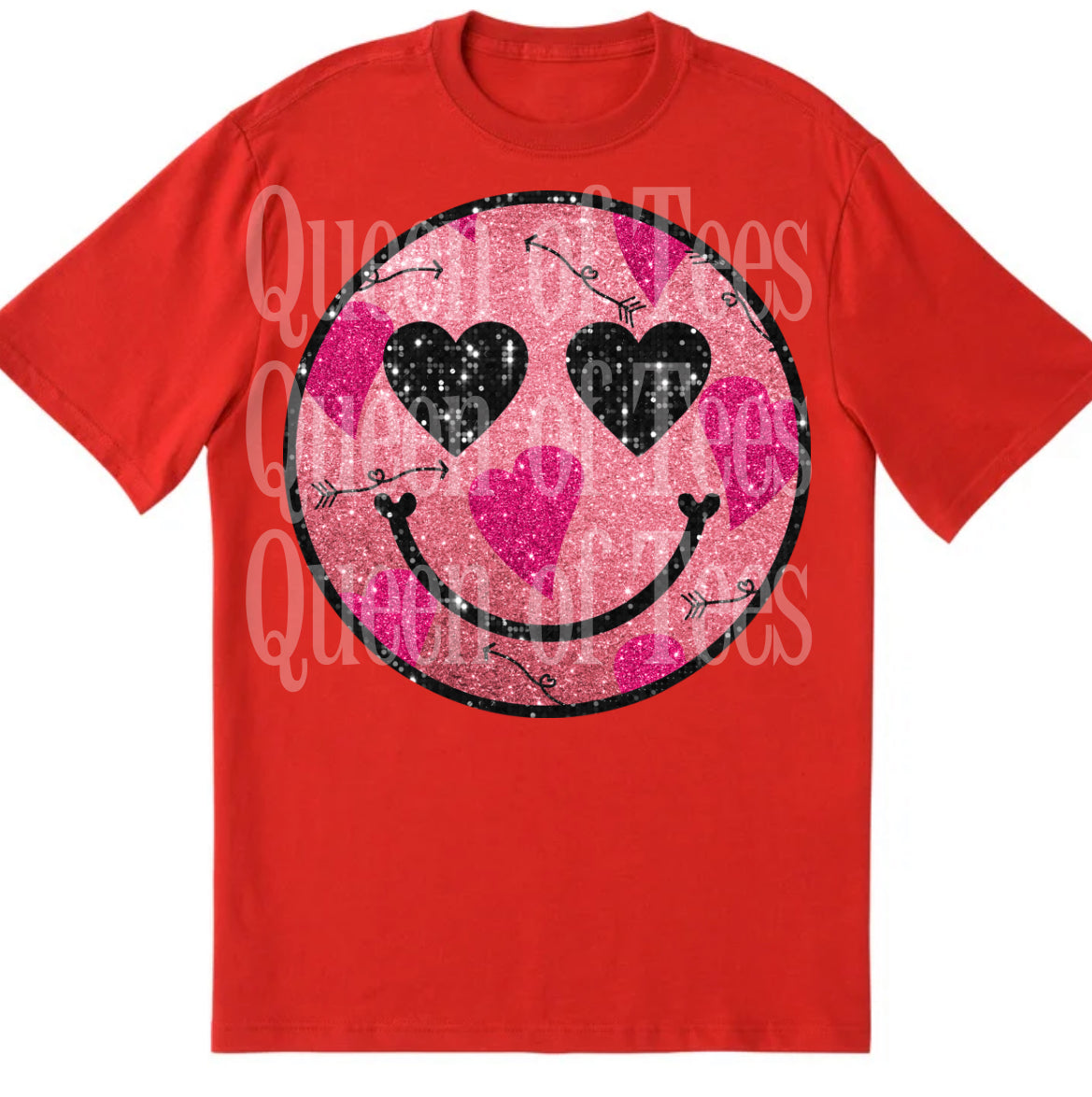 Heart Smiley DTF Print