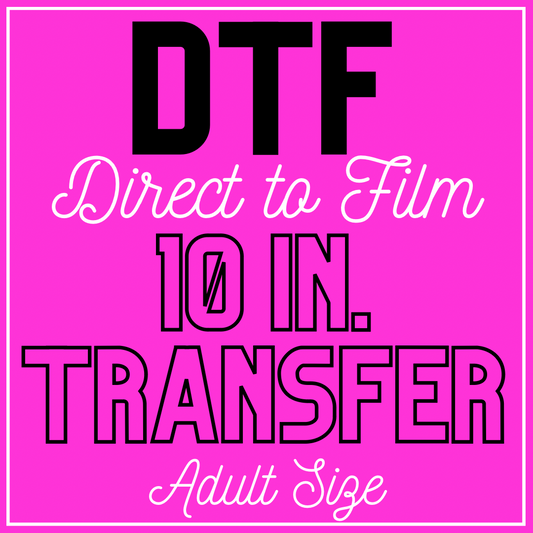 10 inch DTF Transfer