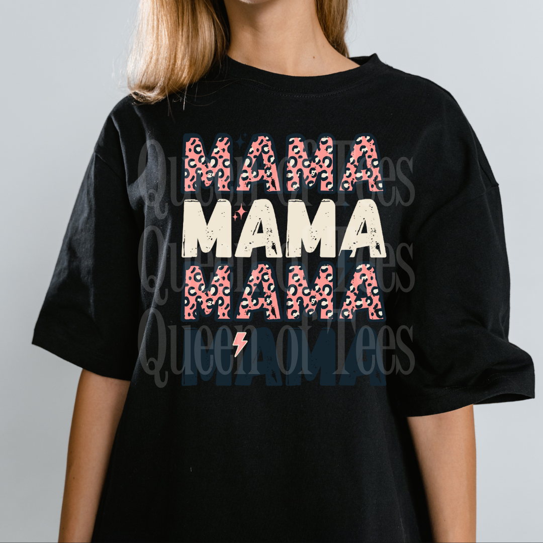 Mama Navy DTF Print